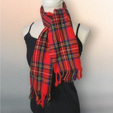 Highland Home Industries 100 Lambs Wool Scarf Made In Scotland 10x47