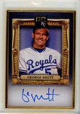 2024 Topps Gilded #HAFA-GB George Brett Gold Framed Hall of Famers Auto #/10 E11