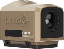 InfiTac Fast Mini FMP13 0.5x Thermal Rifle Scope, 256x192, 60Hz, Tan, FMP13-Tan