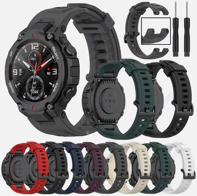 For Huami Amazfit T-Rex Sports Silicone Watch Strap Replacement Wrist Band A1918