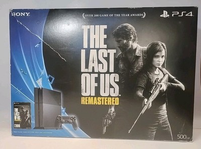 Sony PlayStation 4 The Last of Us Remastered Ed. 500GB Black Console Boxed Works