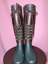 UGG Madelynn Buckle Rain Boot Knee High Rubbe...