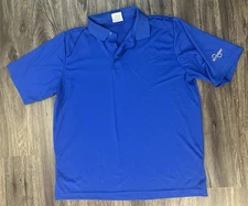 Men’s Kroger Grocery Store Blue/White Employee Performance Polo Shirt - Large