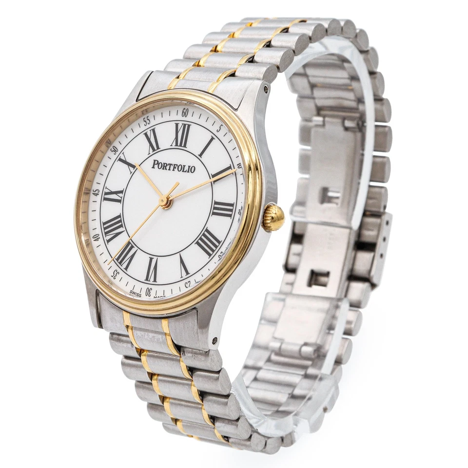 Portfolio by Tiffany & Co. Reloj de cuarzo de acero inoxidable bicolor para hombre Foto 2 de 4