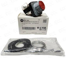 New Allen-Bradley 800T-A6A * 30mm Momentary Push Button, Red