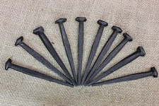 3" Rosehead 10 Nails HEAVY Spikes Square Wrought Iron Vintage Decorative Look