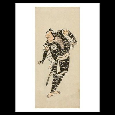 Katsukawa Shunsho - Actor Bando Matataro IV as Gempachibyoe in Snowflakes: Plum