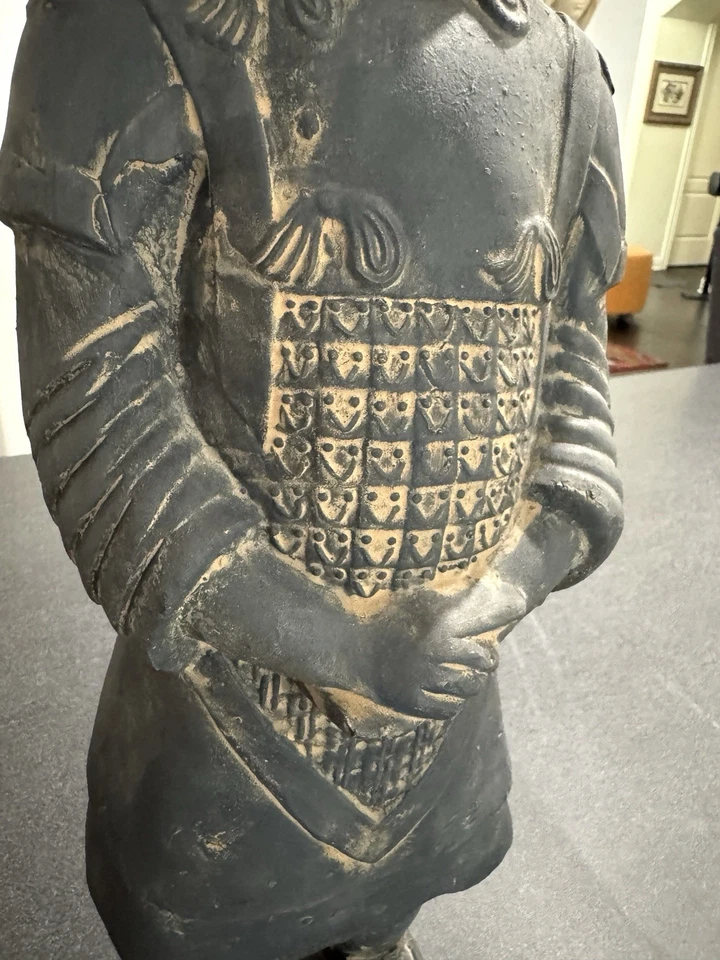 Азиатская фигурка солдата терракоты армии воина Цинь Шихуанди 20 дюймов статуэтка - Изображение 4 из 4