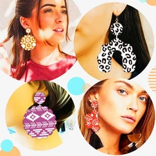 Silk Screen Stencils For Polymer Clay - Reusable Print Kit