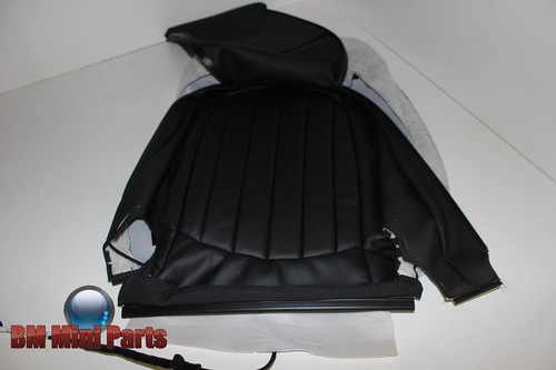 MINI Seat Back Cover for Front Right BLACK 'LOUNGE' LEATHER T9E1 52109806616