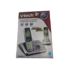 VTech CS6329-2 Two Handset Cordless Phone System with Caller ID and Call Waiting