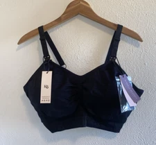 Kindred Bravely Sublime Hands Free Pumping Sleep Lounge Bra Black XL