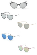 Cat Eye Women Sunnies Oversize Shadz Retro Fashion 12PC Wholesale Sunglasses