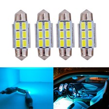 4x 36mm De3425 6411 Led Interior Map Dome Trunk Lights High Bright Festoon Bulbs