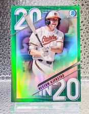 HESTON KJERSTAD (2020) Bowman Chrome Green Refractor 