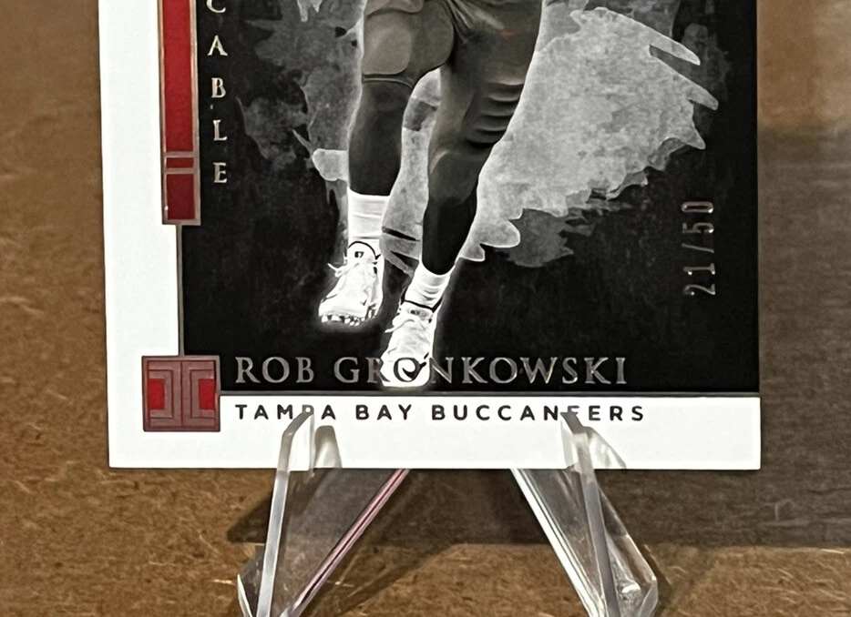 Rob Gronkowski /50 IMPECCABLE SILVER SP 2020 Tampa Bay Buccaneers  - Image 4 of 4