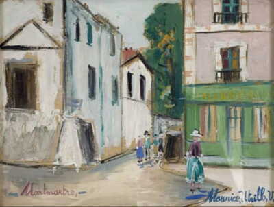 Maurice Utrillo La Belle Gabrielle Post-Impressionism 17'' x 22'' Archival Prints