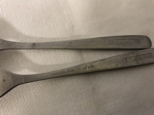 “Lot Of 2 Vintage 6" British Airways Airline Forks Stainless Steel Collectible - 第 4/4 張圖片
