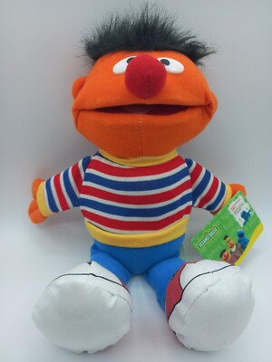 Sesamstraße Ernie Plüsch Puppe Plüschtier Sesame Workshop 2006 Neu mit Etikett