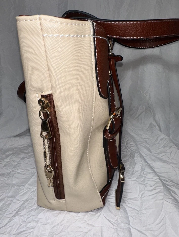 Bulldog Cases Conceal Carry Tote Purse w/ Holster & Lock (Sandstone) #BDP-052 - Image 4 of 4