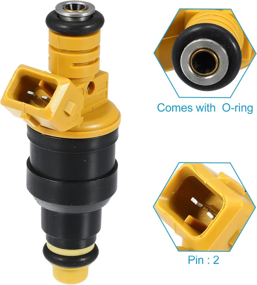 NEW x8 GENUINE BOSCH Fuel Injectors for 1988-1992 Ford F-350 5.8L V8 #0280150718 - Image 4 of 4