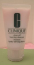 6 Clinique Rinse Off Foaming Cleanser  1 oz/30 ml Each Travel Size