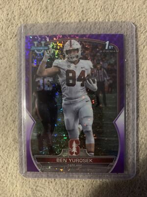 2022 Bowman University Chrome Base Purple Mini Diamond #23 Ben Yurosek /399