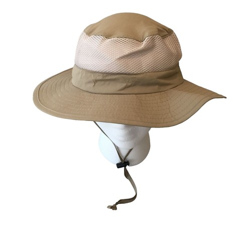 NWT Supreme Woven Pattern Box Logo Boonie Bucket Hat Beige Men's