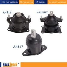 3PC Engine Motor & Transmission Mount for 2003-2007 Honda Accord l4 2.4L AUTO