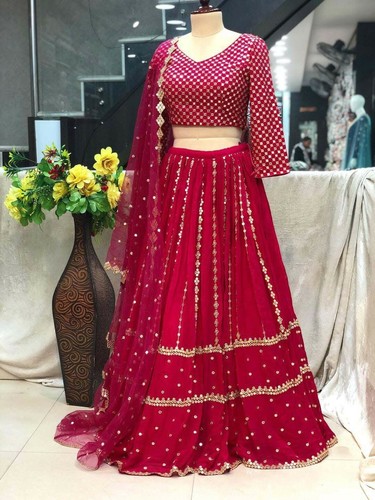 lehenga chunri simple
