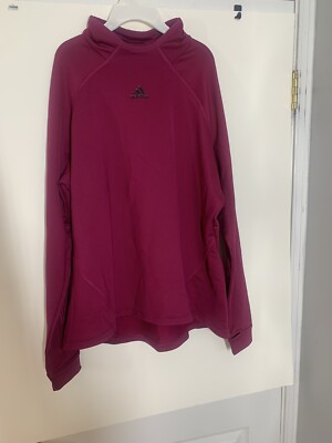 Adidas GG4798 Women Long Sleeve Cold Dry Berry Sweatshirt Top Plus Size 2X $75
