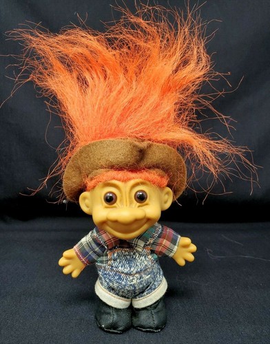 Russ Vintage Troll Neon Orange Hair 