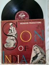 Bollywood LP record. SON OF INDIA, 1962 ANGEL 1st press disc. Fabulous VG to VG+