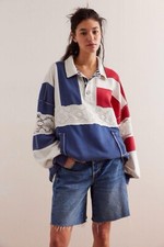 Free People We The Free American Dream Polo Size L $168