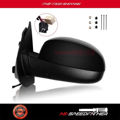 Power Heated Black Signal Memory Arrow lamp For 2007-13 GMC Chevy Left Mirror