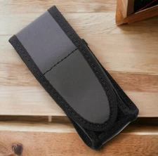 Folding Knife Sheath Fits 3.5in Closed Pocket Knives Black Nylon Flap Style