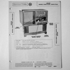 Airline Models 25WG-2758C 25WG-2766A Console - SAMS Photofact 1953 - New