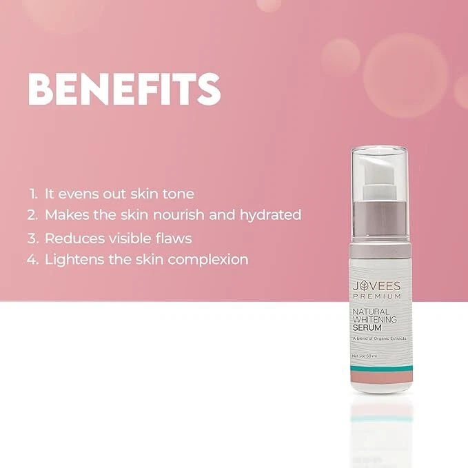 Suero blanqueador Jovees Premium proporciona una piel clara y brillante para todo tipo de piel 50 ml Foto 4 de 4