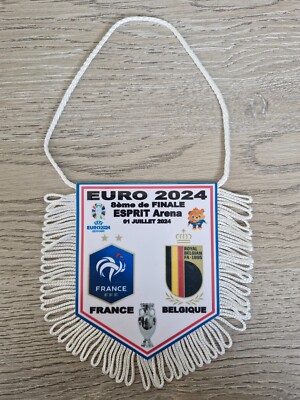 Fanion Euro 2024 Allemagne - France / Pays-Bas - 9x11cm - Support Pour Supporters