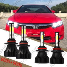 For Honda Civic 2004- 2013 - 6000k Led Headlight Bulbs High Low Beam Qty 4