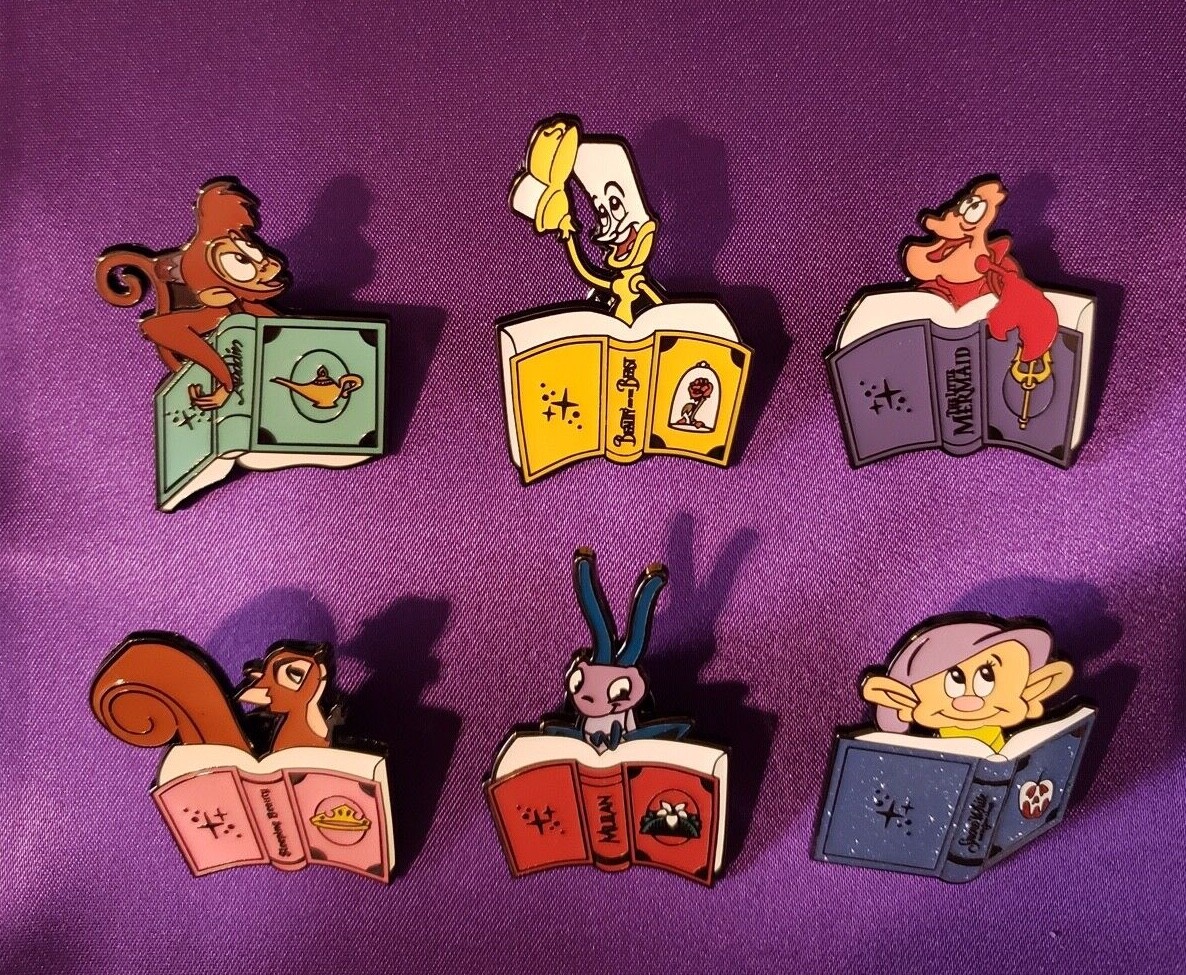 Complete Set - Princess Storybook Sidekick Mystery Pin Set - NEW | eBay