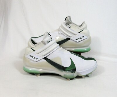 Nike Force Zoom Trout White Green Baseball Cleats Sz 15 NEW