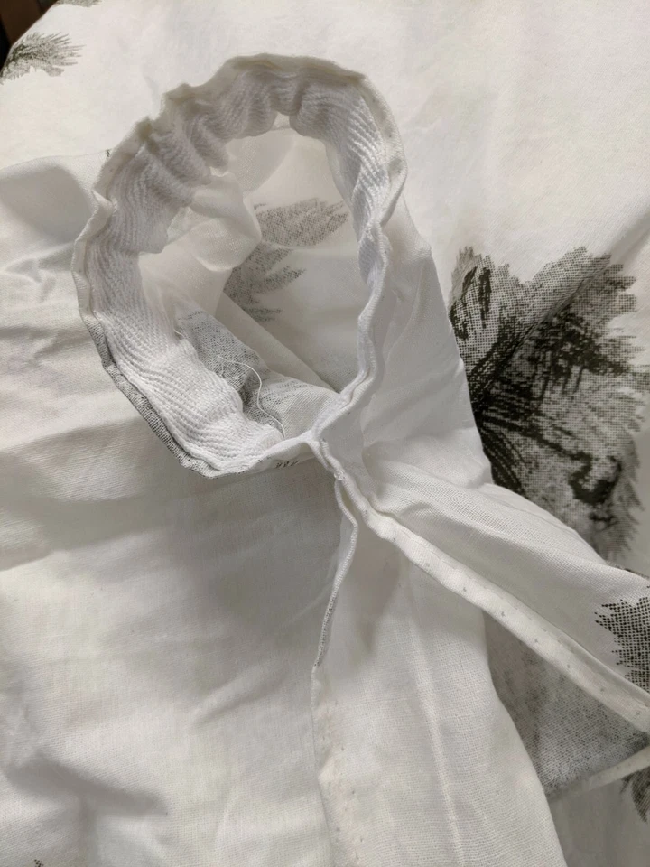 Poncho de nieve estilo ejército alemán militar algodón blanco invierno camuflaje con capucha caza Foto 3 de 3