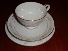 Sango Fine China Japan Trio BELAIRE Gold Green And White