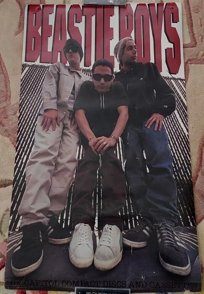 1992 Beastie Boys Check Your Head Capitol Records Original Promo Poster  Rare!