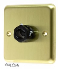 MK Albany Plus - K2240 SAB  - 1 Gang Flex Outlet (Cable Gland) Plate New  15.95 per metre