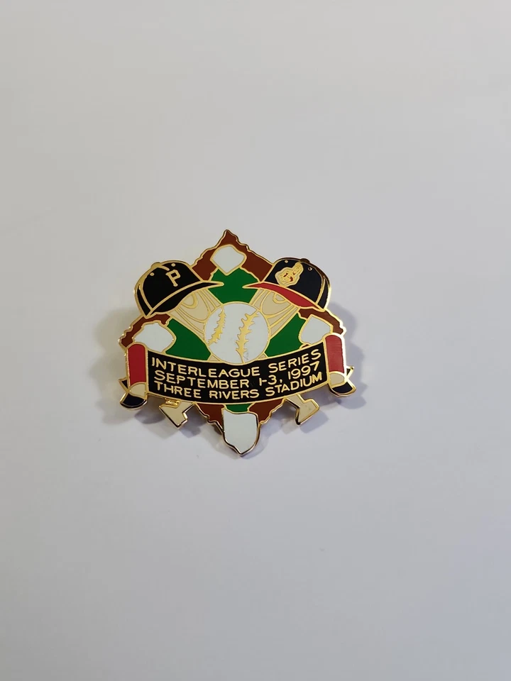 Interleague Series Souvenir Pin Pittsburgh Pirates & Cleveland Indians 1997 RARE - Image 2 of 4