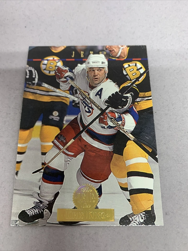1994 Donruss The Leaf Set Hockey Card #395 Kris King Washington Capitals - Image 3 of 4