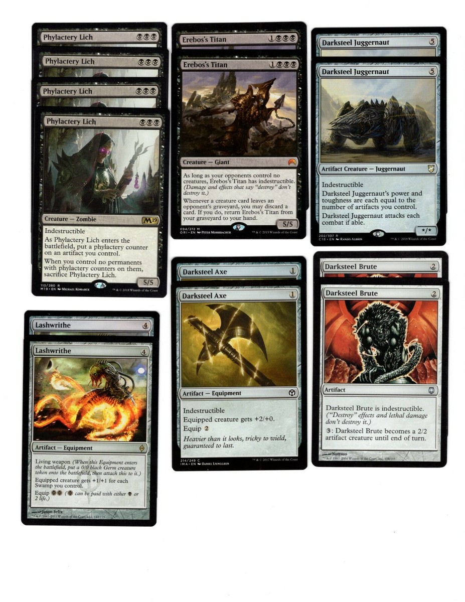 INDESTRUCTIBLE!-60 card deck-MTG-Magic the Gathering-Rare-Mythic-Erebos's  Titan | eBay