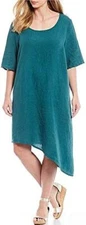 NWT Bryn Walker Guernsey Linen S/S Euna Dress Size M MSRP $138